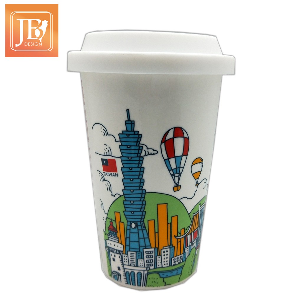 JB Design 台灣天空雙層陶瓷杯