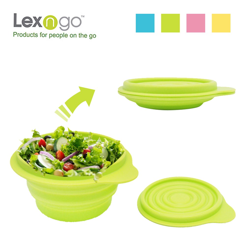 【LEXNFANT】含蓋摺疊碗-小(餐盒 碗盤 廚具 便當)
