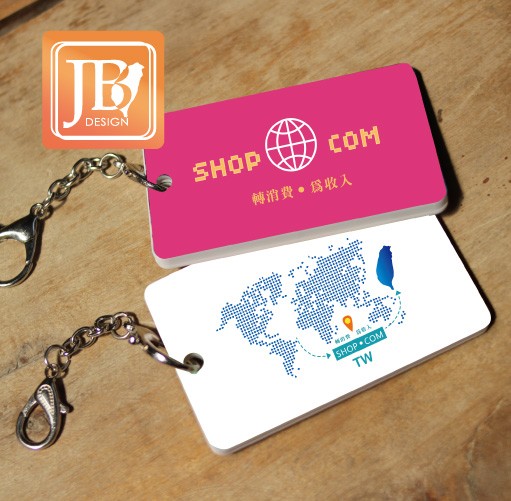 JB DESIGN-創意客製化票卡鑰匙圈#團隊#美安 #SHOP.COM