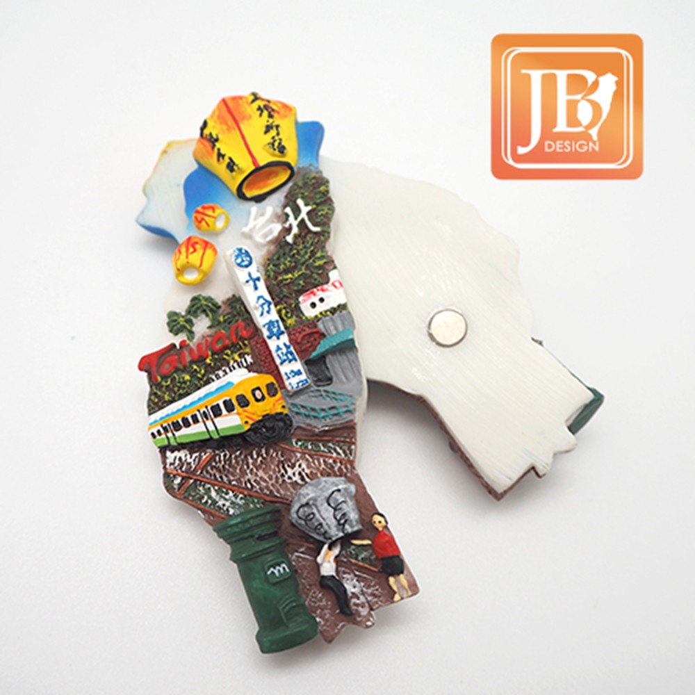 JB Design台灣波麗磁鐵-JB017-台北平溪天燈