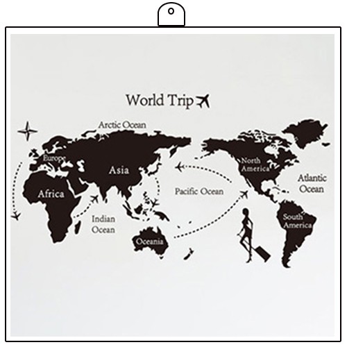 時尚壁貼~世界地圖