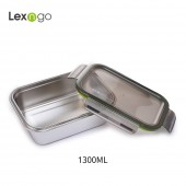 Lexngo可微波不銹鋼餐盒_1300ml