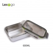 Lexngo可微波不銹鋼餐盒_600ml
