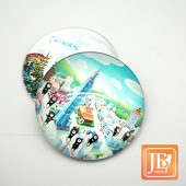 JB Design-玻璃磁鐵-723_熊愛奔跑