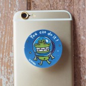 傻笑鱷魚-摺疊手機架-宇宙鱷魚