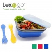 Lexngo 矽膠蓋可摺疊餐盒(中)