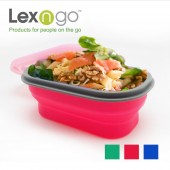 Lexngo 矽膠蓋可摺疊餐盒(小)